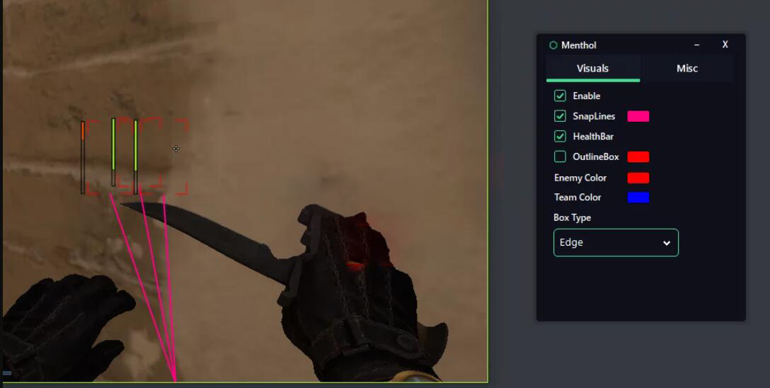 CSGO-Menthol合法方框透视简易功能辅助-白漂资源网